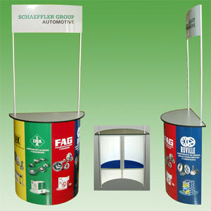 Demo Stand Semicircular Acero